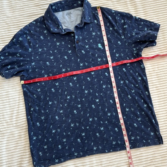 Izod Saltwater Relaxed Classics Polo Golf Shirt Palm Tree Martini Pineapple Prin - Picture 5 of 9